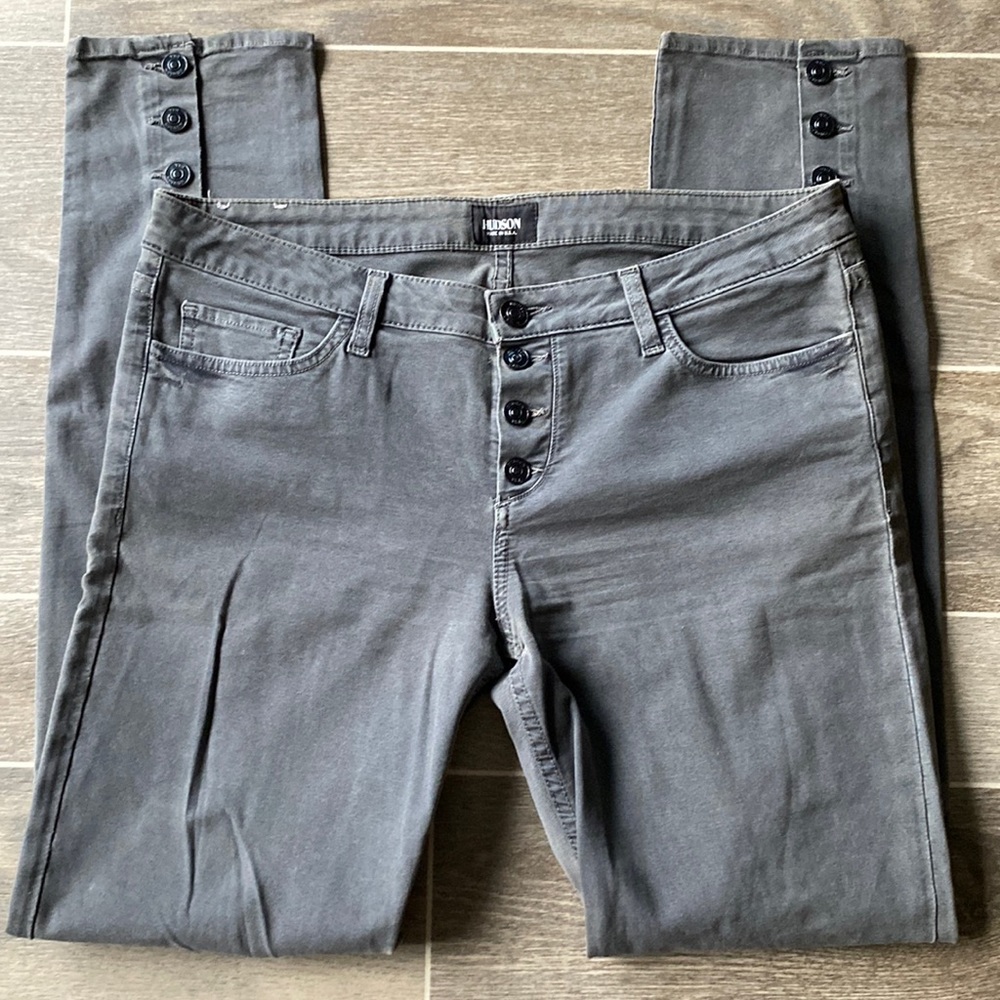 Hudson Button Fly Skinny Jeans